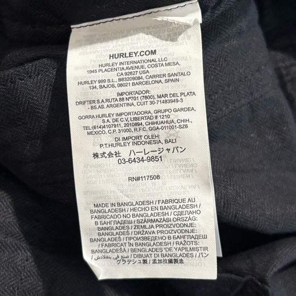 HURLEY Sz M Short Overalls 50% Cotton 50% Linen Blend Adjustable Straps NEW - Picture 12 of 14